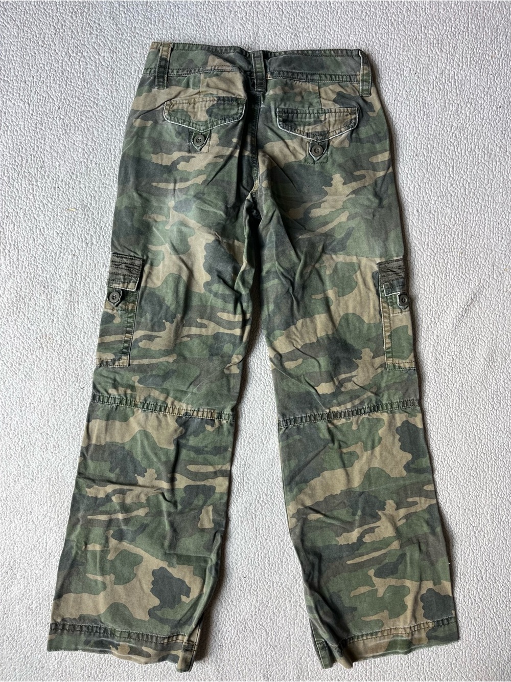 Y2K OLD NAVY ARMY CARGO PANTS WOMENS 4 - Picture 2 of 8
